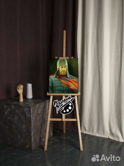 Портрет Александра Невского на холсте 40х50см