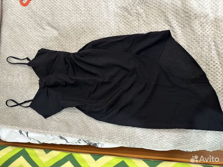 Черное летнее вечернее платье