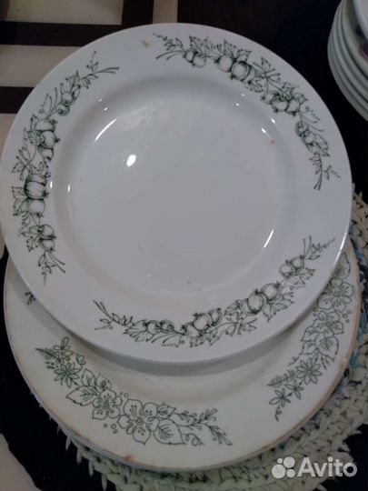 Тарелка десертная, глубокая, блюдце