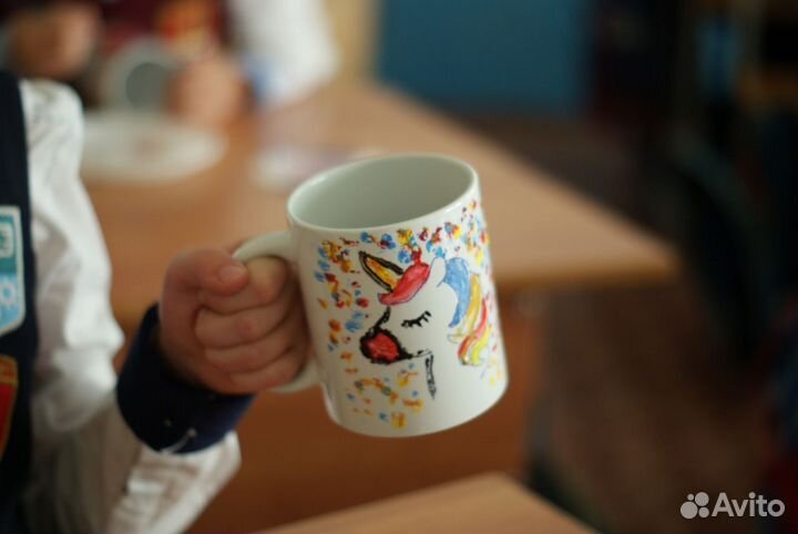 Выездной мастер-класс по росписи кружек (в школу)