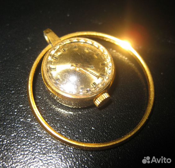 Часы / кулон Чайка AU 5 мк - рабочие
