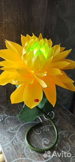 Светильник цветок/ изолон/роза