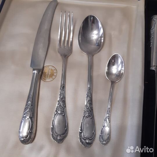 Набор столовых приборов мельхиор СССР