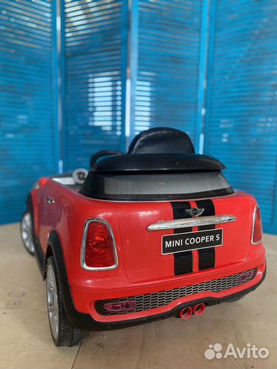 Детская электро машинка mini cooper