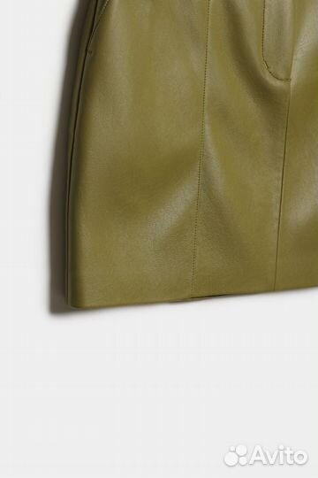 Юбка из исскуственной кожи lime