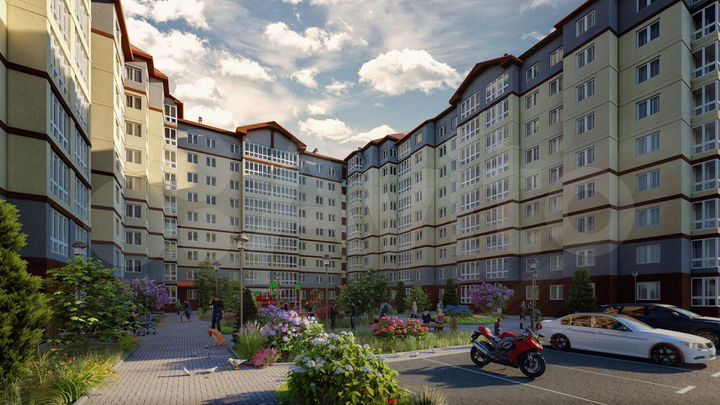 1-к. квартира, 43,6 м², 8/9 эт.