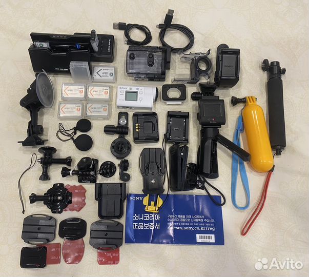 Экшн камера Sony FDR X3000, 4K. Мах. компл