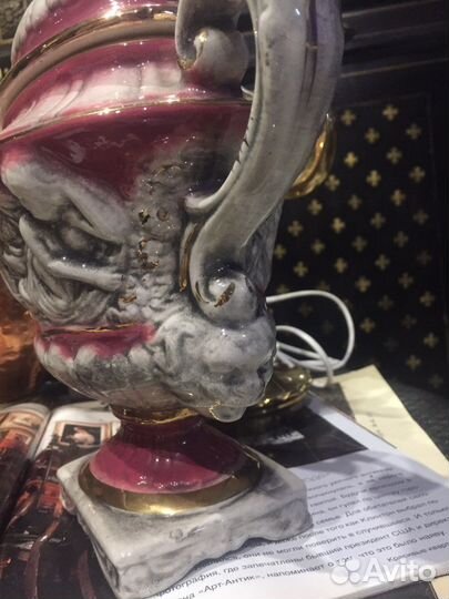 Ваза фарфор антик италия