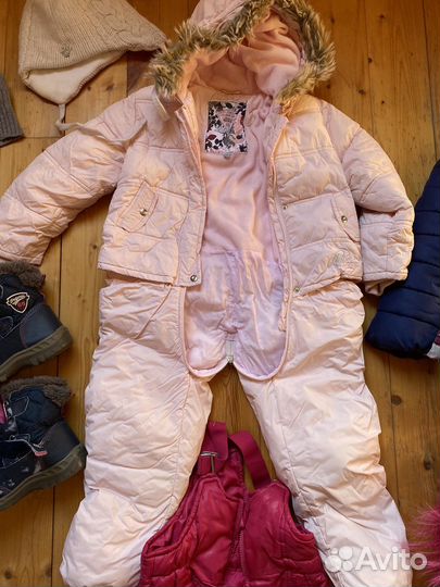 Пакет зимней одежды и обуви на девочку 5-7