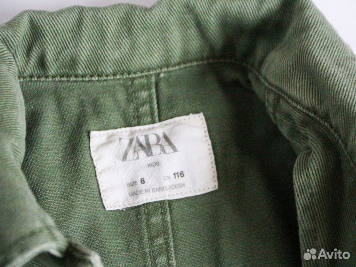 Джинсовая куртка zara 116 оригинал