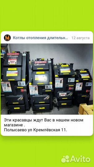 Котлы Механик