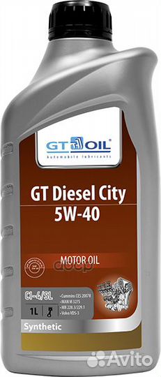 Масло мотороное универсальное GT Diesel City 5W