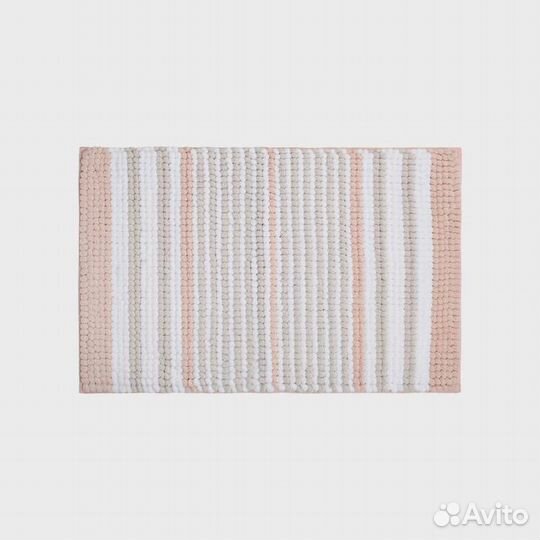 Коврик для ванной комнаты, 50x80, шенилл, розовый