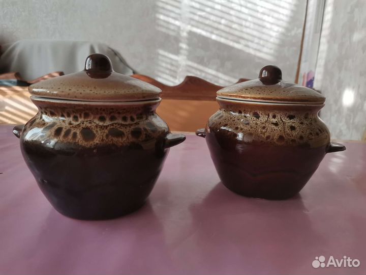 Сервиз, чашки кофейные, горшочки керамич. и кружки