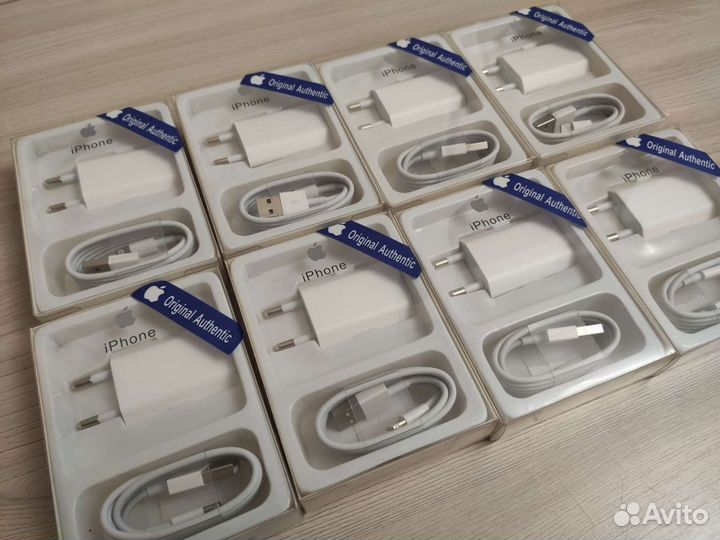 Комплект Зарядки для Apple / Блок 5W + кабель / пл