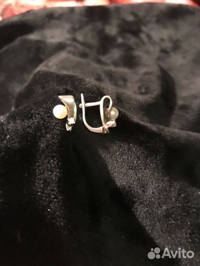 Серьги серебро