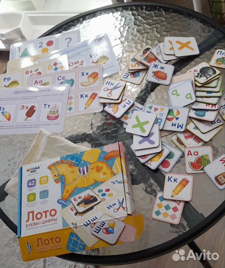 Лото Буквы и цифры от 3 лет Радуга Кидс
