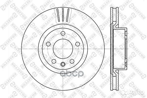 6020-3622V-SX диск тормозной передний Opel Ome