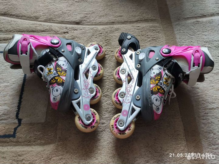 Роликовые коньки детские раздвижные