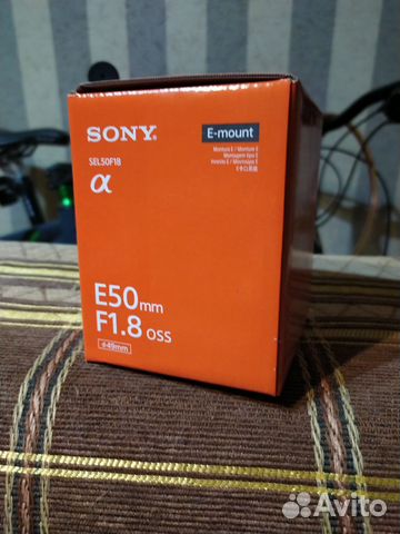 Объектив Sony 50mm f/1.8 OSS (SEL-50F18), черный