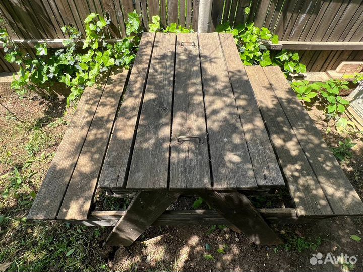 Песочница с крышкой деревянная