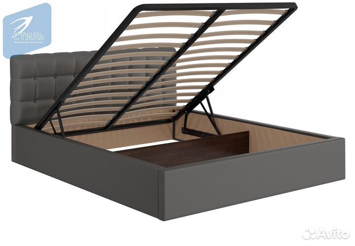 Андромеда кровать кр-001 с пм Серая