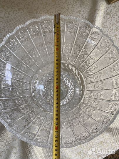 Фруктовница хрусталь