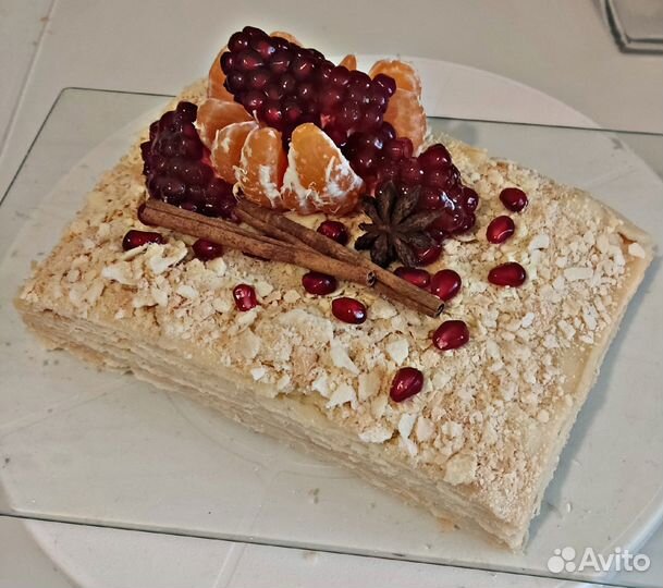 Торт Наполеон с заварным кремом