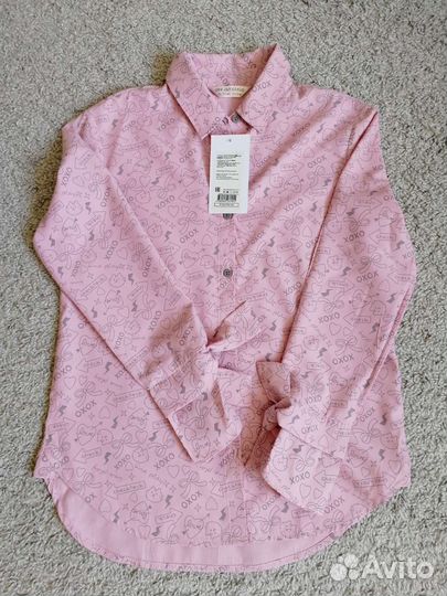 Рубашка новая 140 для девочки