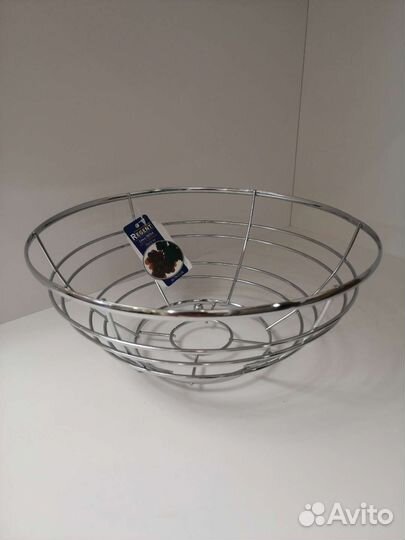 Ваза стальная для фруктов (новая)