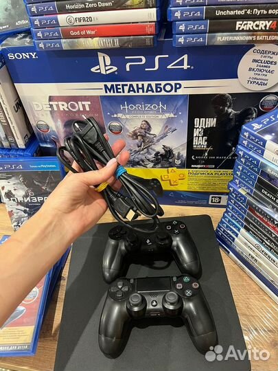Ps4 slim 1тб +400 игр
