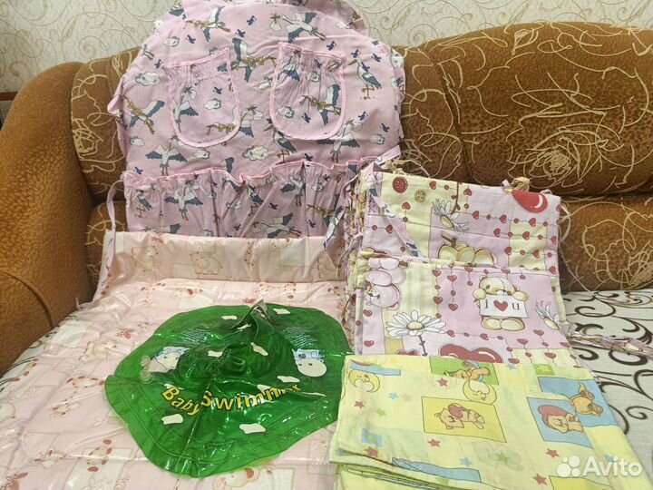 Бортики в детскую кроватку и постельное бельё