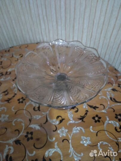 Ваза для фруктов на ножке СССР