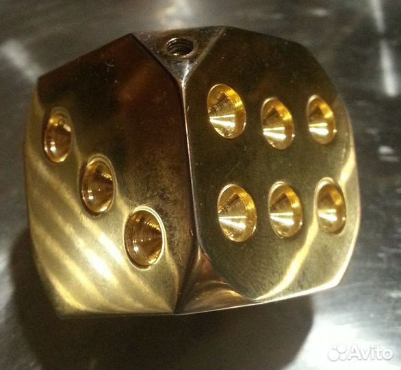 Игральная кость из латуни\Джекпот- 500г и другие