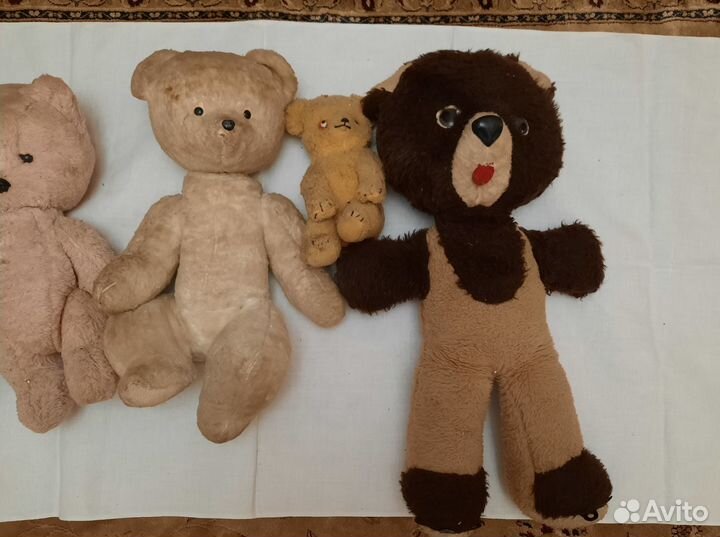 Мягкие игрушки медведи, собака, винтаж СССР