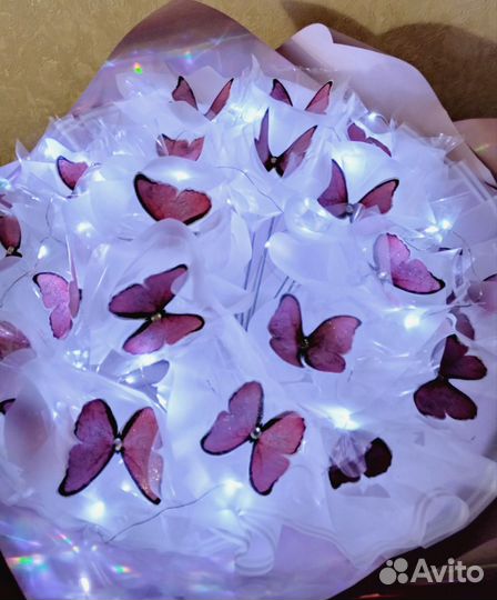 Изготовление светящихся букетов из бабочек