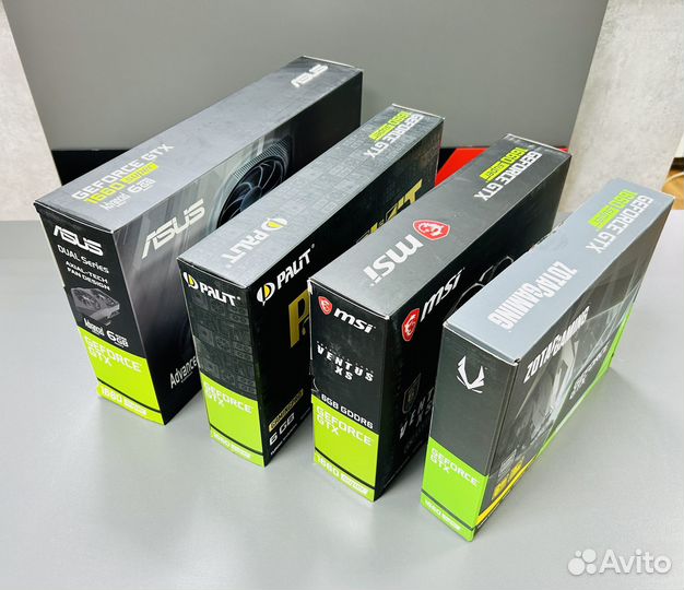 Видеокарты GTX 1660 super 6GB gddr6 в ассортименте