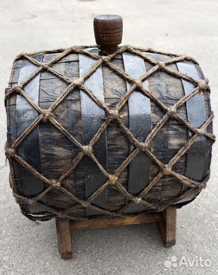 Дубовая бочка вощеная 5,5 л. (состаренная)