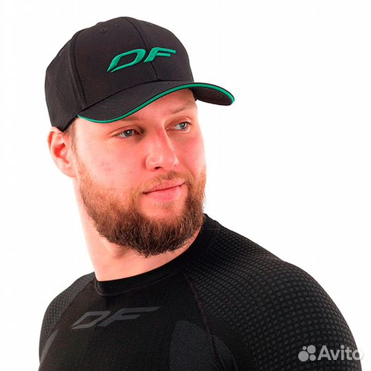 51539Бейсболка Classic DF Black-Green