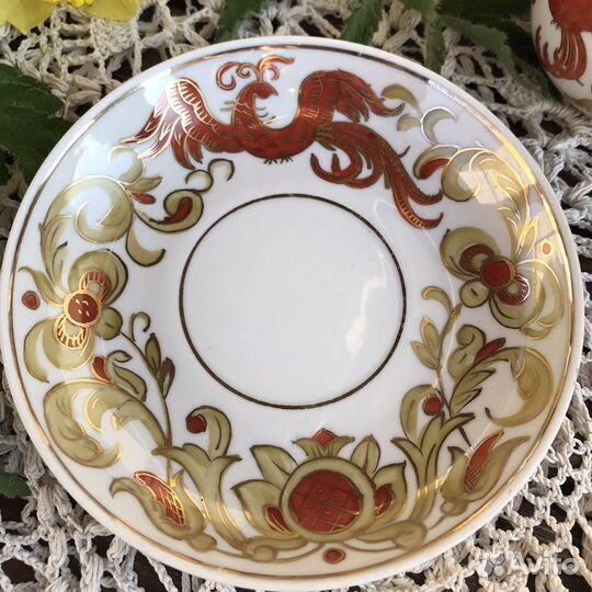 Чашка блюдце Вербилки Фарфор