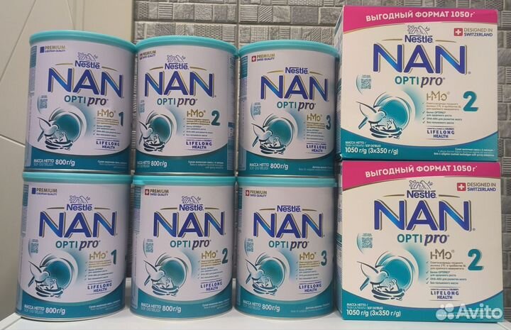 Детское питание Nan optipro 1, 2, 3