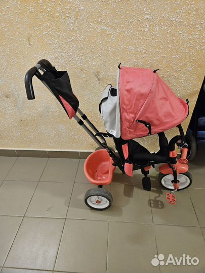 Велосипед трехколесный с ручкой бу