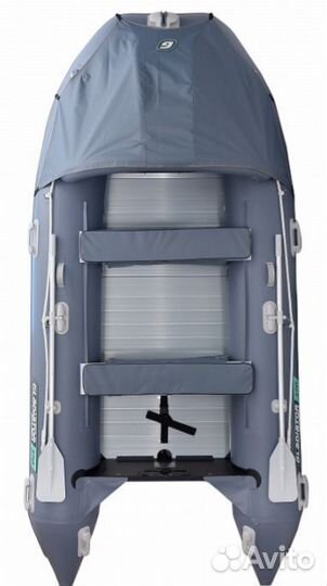 Надувная лодка gladiator C370AL серая
