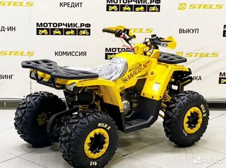 Детский квадроцикл MotoLand ATV 125 wild Х желтый
