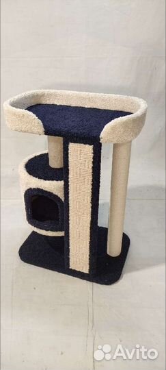 Игровой комплекс для кошек с домиком, лежанкой