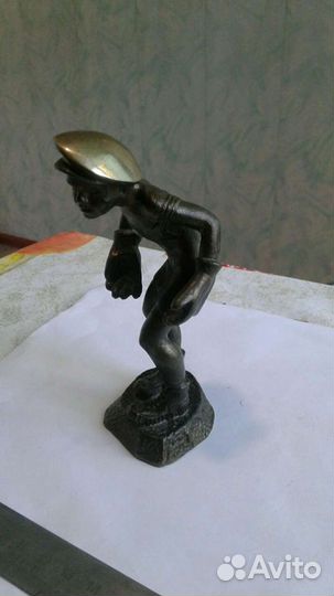 Статуэтка бронзовая Вратарь с времён СССР