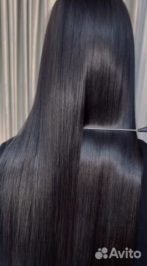 Кератиновое выпрямление волос