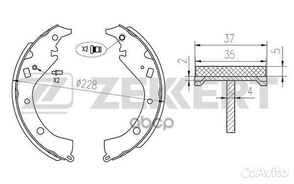 Колодки тормозные Toyota Allion (T240) 01, Mat