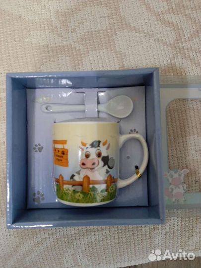 Кружка с ложочкой подарочная