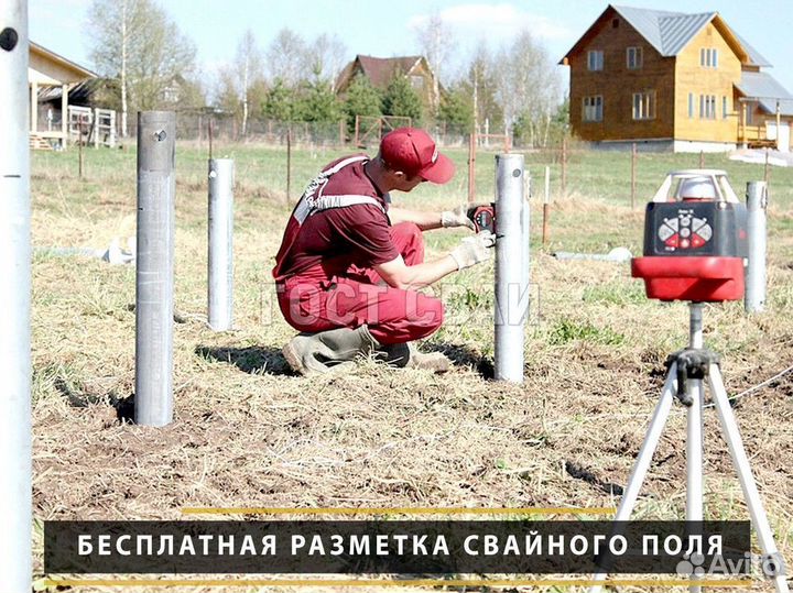 Сваи винтовые для фундамента. Монтаж 1-2 дня